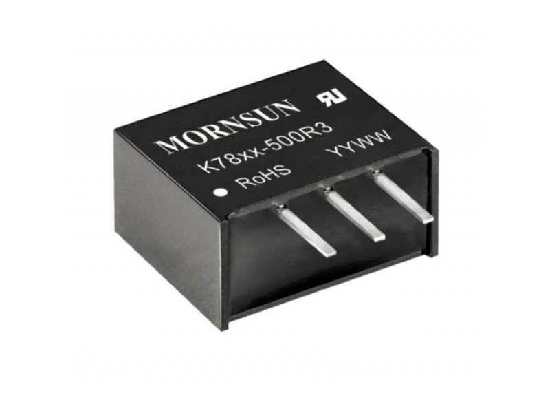 K7812-500R3 Mornsun +12V/-12V Output DC-DC Converter 0.5W Power Supply Module - SIP Package
