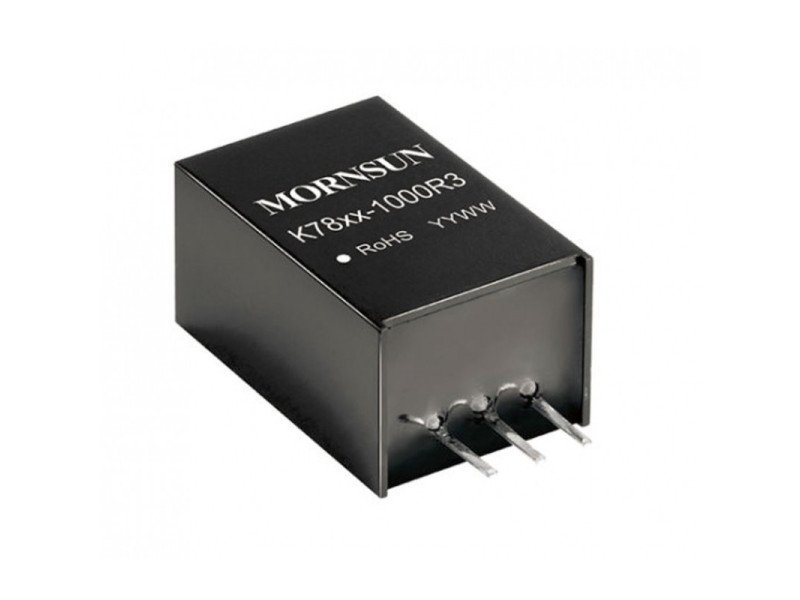 K7812-1000R3 Mornsun +12V/-12V Output DC-DC Converter 1W Power Supply Module - SIP Package