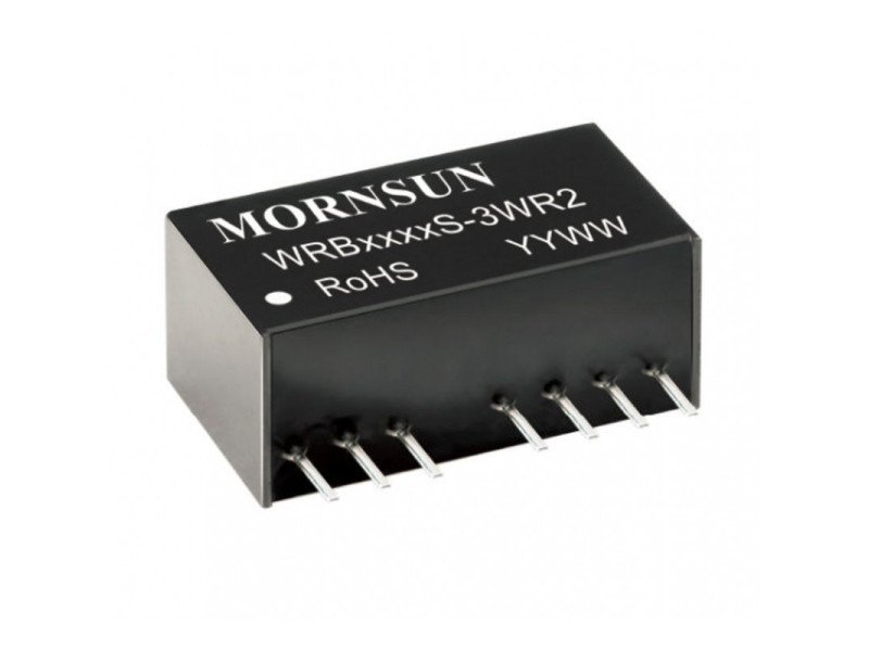 WRB2403S-3WR2 Mornsun 24V to 3.3V DC-DC Converter 3W Power Supply Module - Ultra Compact SIP Package