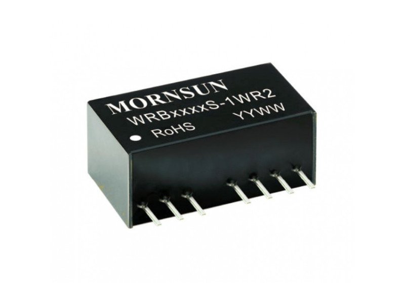 WRB2412S-1WR2 Mornsun 24V to 12V DC-DC Converter 1W Power Supply Module - Ultra Compact SIP Package