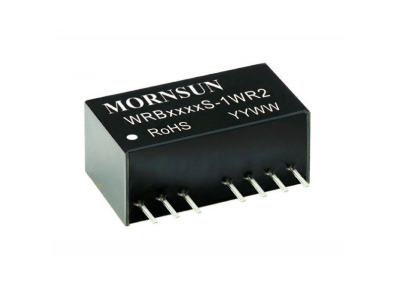 WRB1224S-1WR2 Mornsun 12V to 24V DC-DC Converter 1W Power Supply Module - Ultra Compact SIP Package