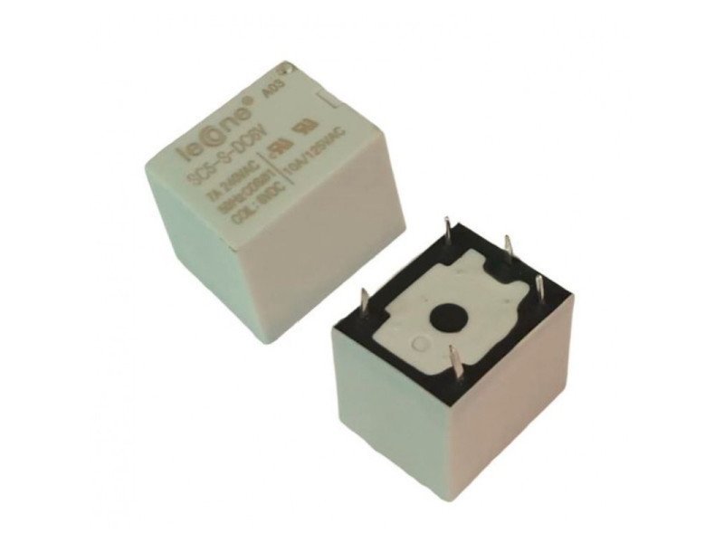 6V 10A PCB Mount Sugar Cube Relay - SPDT (Pack of 5) 