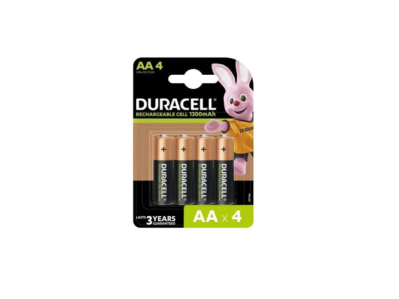 Duracell Rechargeable Batteries AA 1300mAh (Pack of 4)