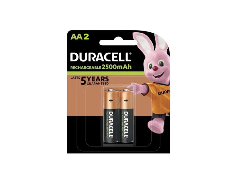 Duracell Rechargeable Batteries AA 2500mAh (Pack of 2)