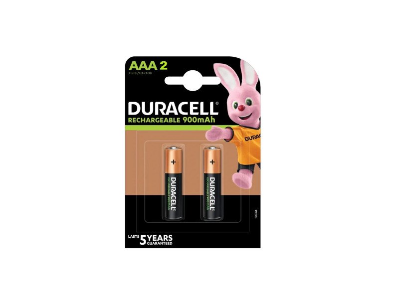 Duracell Rechargeable Batteries AAA 900mAh (Pack of 2)