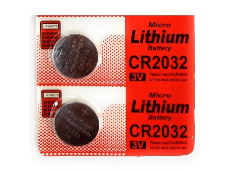 CR2032 3V Lithium Coin Battery-2Pcs.