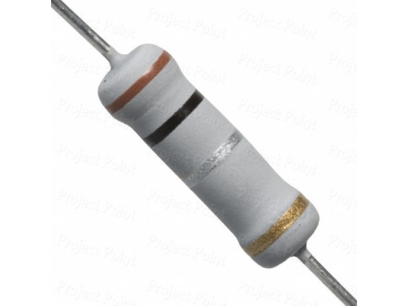 0.1 Ohm 2W Flameproof Metal Oxide Resistor - High Quality (Pack of 5)
