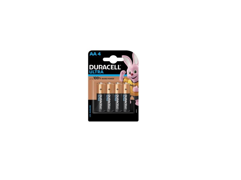 Duracell Ultra Alkaline Batteries AA (Pack of 4)