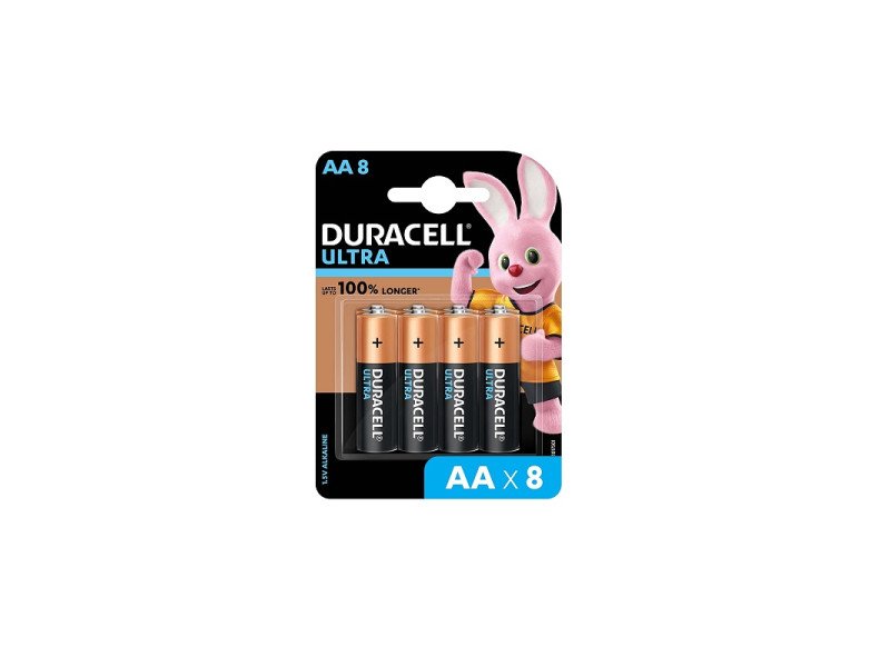 Duracell Ultra Alkaline Batteries AA (Pack of 8)