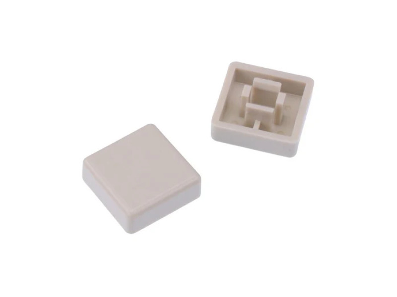 12x12x7.3MM Cap for Square tactile Switch Grey  (Pack of 5)