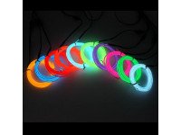 5M Neon Light Dance Party Decor Light Neon LED Lamp Flexible EL Wire Rope Tube Waterproof LED Strip – Only EL Wire -YELLOW
