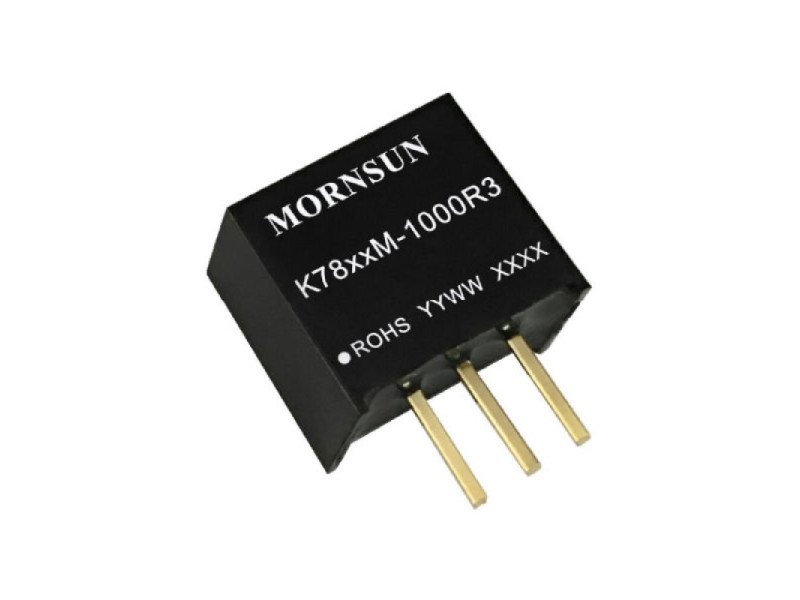 K7803M-1000R3 Mornsun 3.3V Output DC-DC Converter 1W Power Supply Module - 3-SIP Package