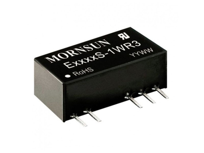 E0524S-1WR3 Mornsun 5V to ±24V DC-DC Converter 1W Power Supply Module - SIP Package