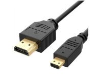 Black 1.5M Micro HDMI to, HDMI Copper Cable