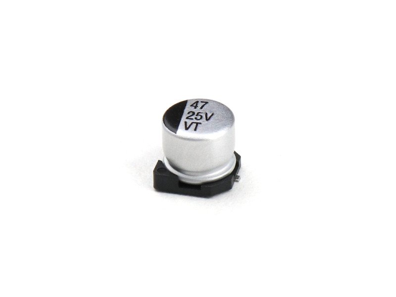 47 uF 25V Surface Mount SMD Electrolytic Capacitor (Pack of 5)