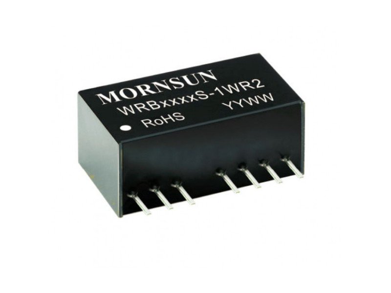 WRB1505S-1WR2 Mornsun 15V to 5V DC-DC Converter 1W Power Supply Module - Ultra Compact SIP Package