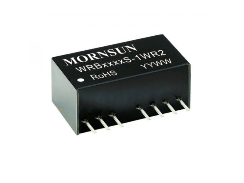 WRB0512S-1WR2 Mornsun 5V to 12V DC-DC Converter 1W Power Supply Module - Ultra Compact SIP Package