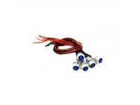 12-18V 5MM Blue LED Metal Indicator Light with 20CM Cable (Pack of 5)