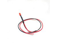 12V 5MM Red LED Indicator Light with Cable (Pack of 5)