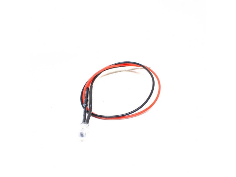 3V 5MM Water Clear RGB Quick Flash LED Indicator Light with Wire (Pack of 5)