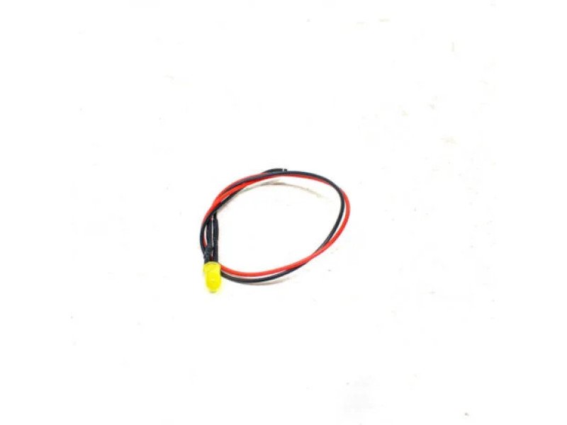 48-72V 3MM Yellow LED Indicator Light with Wire (Pack of 5)