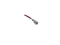 Blue 3-9V 8mm LED Metal Indicator Light with 15CM Cable