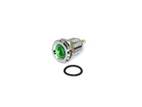 Green 3-9V 12mm LED Metal Indicator Light