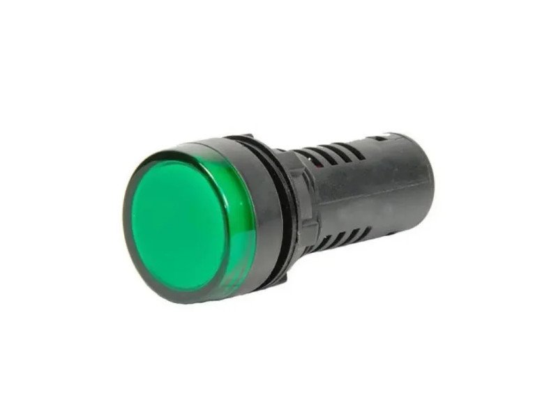 Green AC/DC12V-285V 16mm AD16-16C LED Power Pilot Signal Indicator Lamp