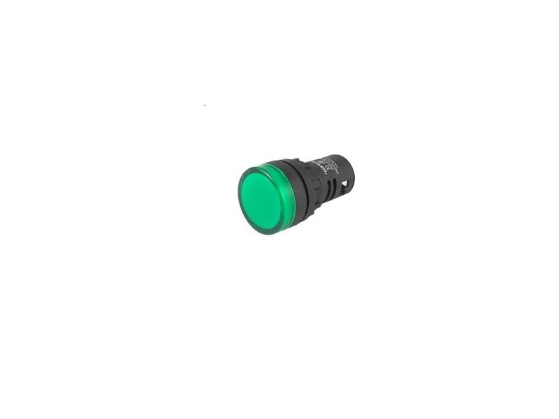Green AC/DC24V 22mm AD16-22SM LED Signal Indicator Built-in Buzzer