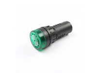 Green AC/DC36V 16mm AD16-16SM LED Signal Indicator Built-in Buzzer