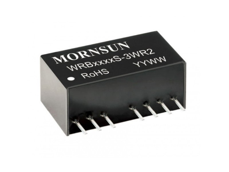 WRB2415S-3WR2 Mornsun 24V to 15V DC-DC Converter 3W Power Supply Module - Ultra Compact SIP Package