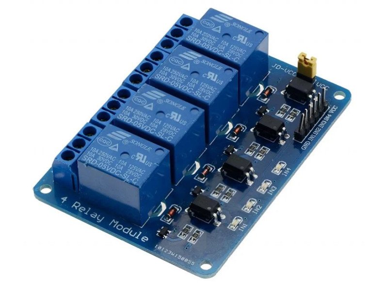 4 Channel Isolated 5V 10A Relay Module opto coupler For Arduino PIC AVR DSP ARM