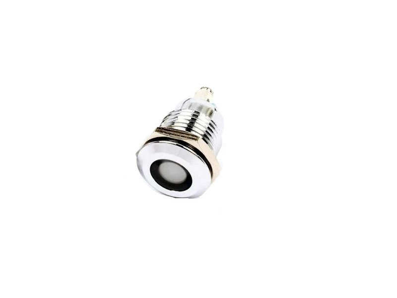 White 10-24V 16mm LED Metal Indicator Light