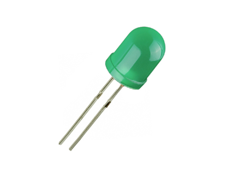Green LED Diffused 10mm DIP (Pack of 5)