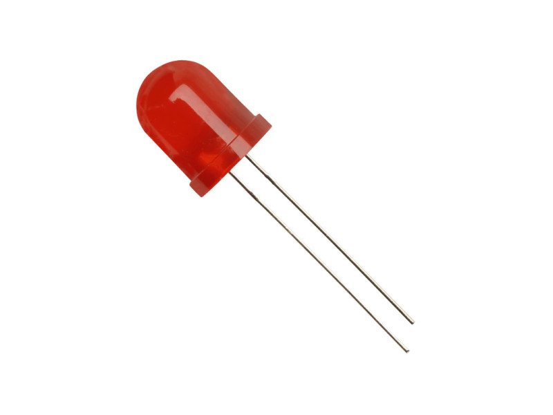 Red LED Diffused 10mm DIP (Pack of 5)
