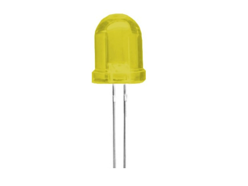Yellow LED Diffused  10mm DIP (Pack of 5)