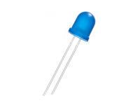 Blue Round LED Diffused 8mm DIP (Pack of 10)