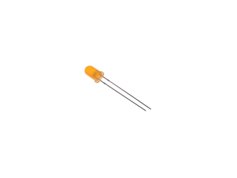 Orange Round LED Diffused 8mmDIP (Pack of 10)