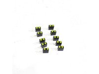 3MM Double Hole LED Light Holder with Yellow led Light (Pack of 10)
