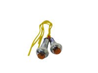15mm Led Indicator With Plastic Casing Yellow 2Pcs