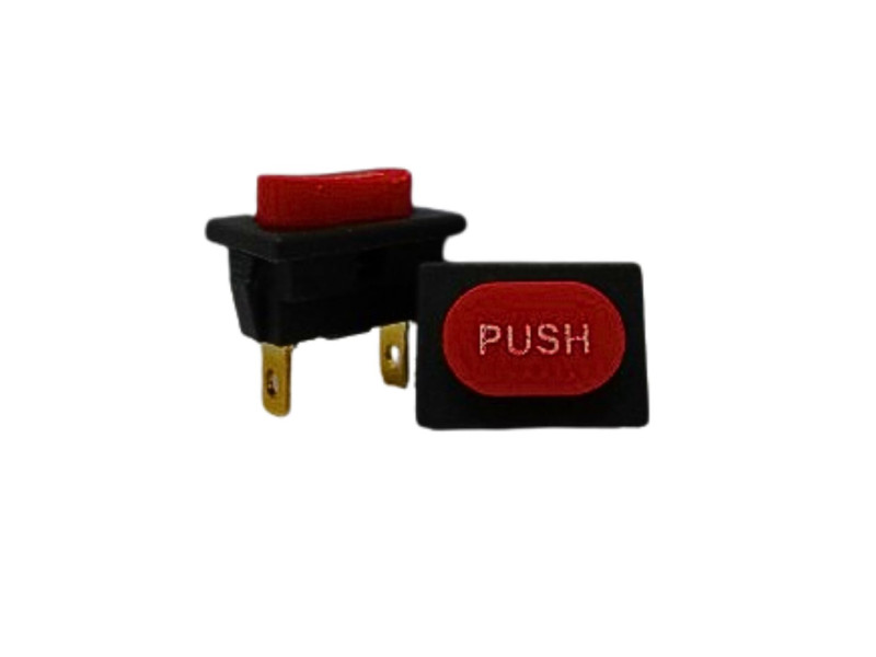 Round Corner Red Push Button Switch (Pack of 5)