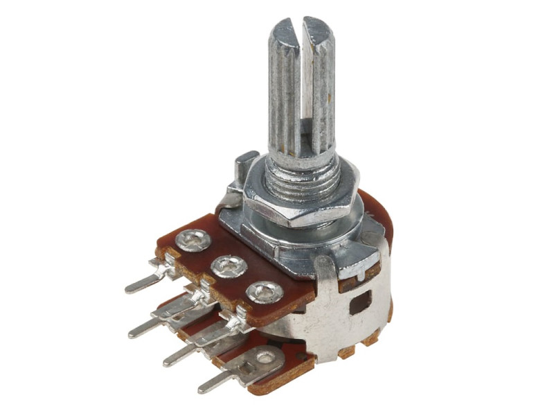 5k ohm 0.4W 6 Pin 2 Gang Rotary Carbon Potentiometer (15mm)