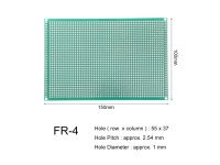 10 x 15 cm Universal PCB Prototype Board Single-Sided 2.54mm Hole Pitch Availability: In stock