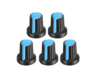 Potentiometer Knob Rotary Switch Cap Blue Color- Pack of 5 Pcs.