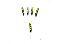 3MM Four Hole Lamp Holder with Yellow color LED (Pack of 5)