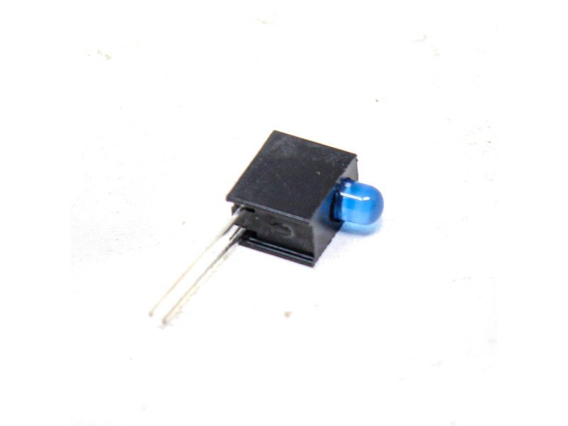 3MM Single Hole LED Light Holder with Blue led Light (Pack of 10)