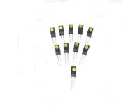 Yellow 3MM Single Hole LED Light Holder with Light (Pack of 10)