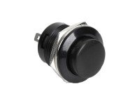 Black R13-507 16MM 2PIN Momentary Self-Reset Round Cap Push Button Switch