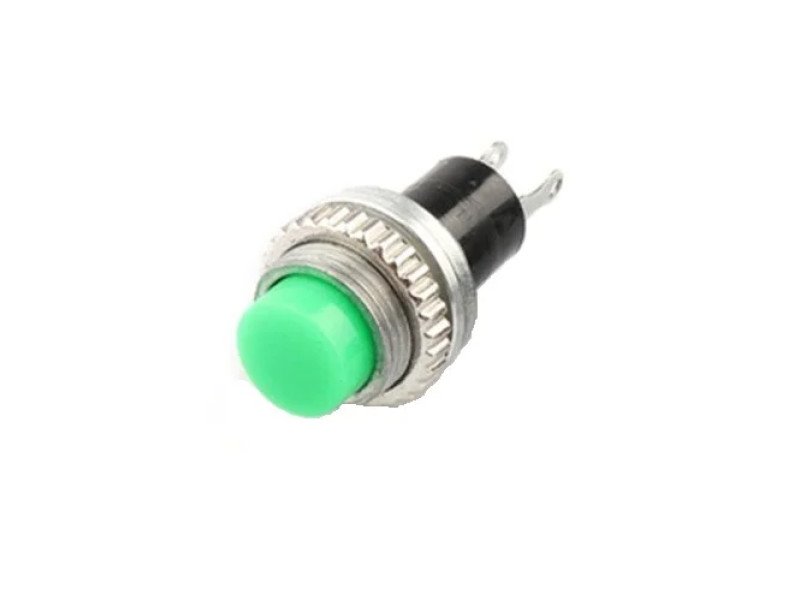 Green DS-314 10MM Lock- Free Momentary Self- Reset Small Push Button Switch (Pack of 2)