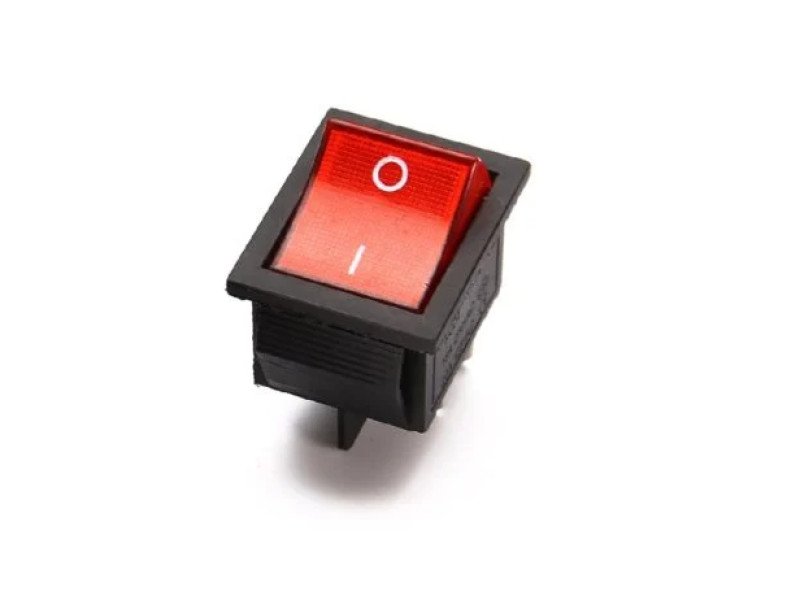 High voltage KCD4 Red 250V 16A DPST ON-OFF 4 Pin Rocker Switch